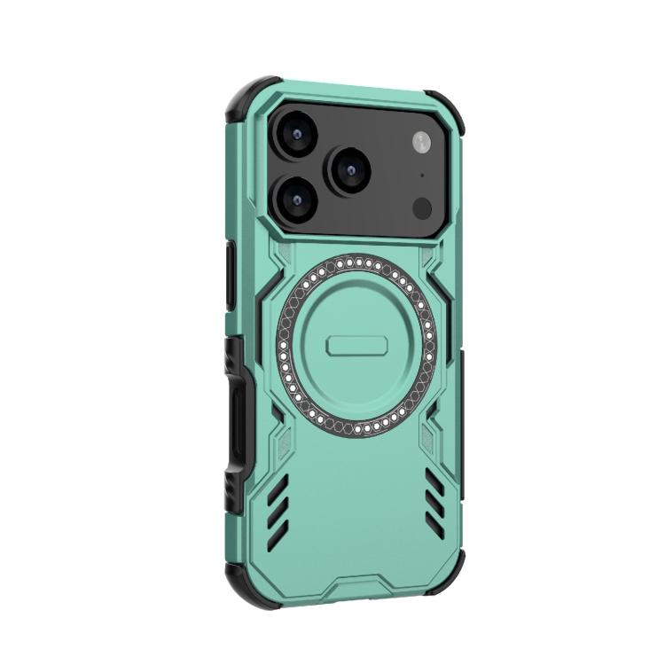 For iPhone 17 Pro Butterfly Armor MagSafe Magnetic Ring Shockproof Phone Case