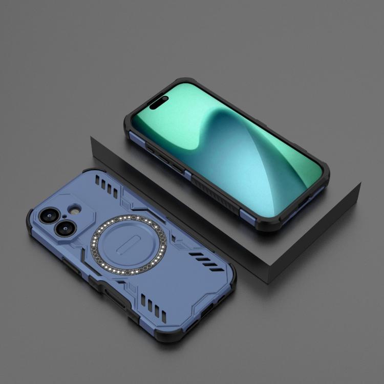 For iPhone 17 Butterfly Armor MagSafe Magnetic Ring Shockproof Phone Case