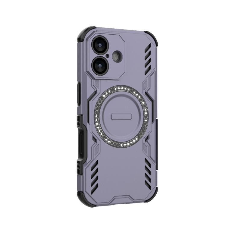 For iPhone 17 Butterfly Armor MagSafe Magnetic Ring Shockproof Phone Case