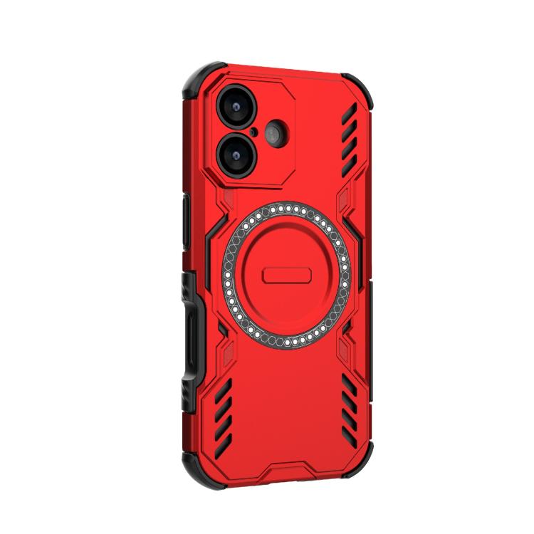 For iPhone 17 Butterfly Armor MagSafe Magnetic Ring Shockproof Phone Case