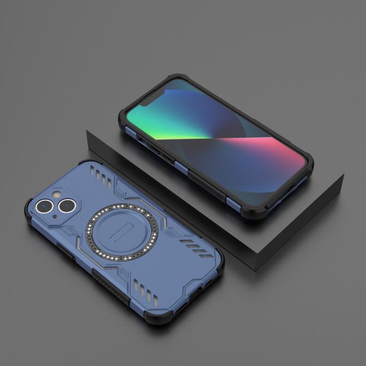 For iPhone 13 Butterfly Armor MagSafe Magnetic Ring Shockproof Phone Case