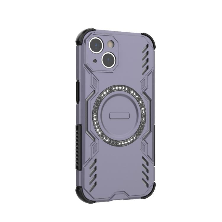 For iPhone 13 Butterfly Armor MagSafe Magnetic Ring Shockproof Phone Case