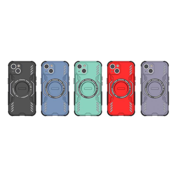 For iPhone 13 Butterfly Armor MagSafe Magnetic Ring Shockproof Phone Case