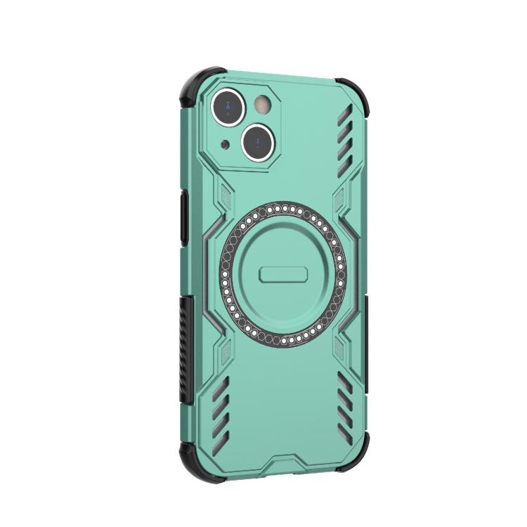 For iPhone 13 Butterfly Armor MagSafe Magnetic Ring Shockproof Phone Case