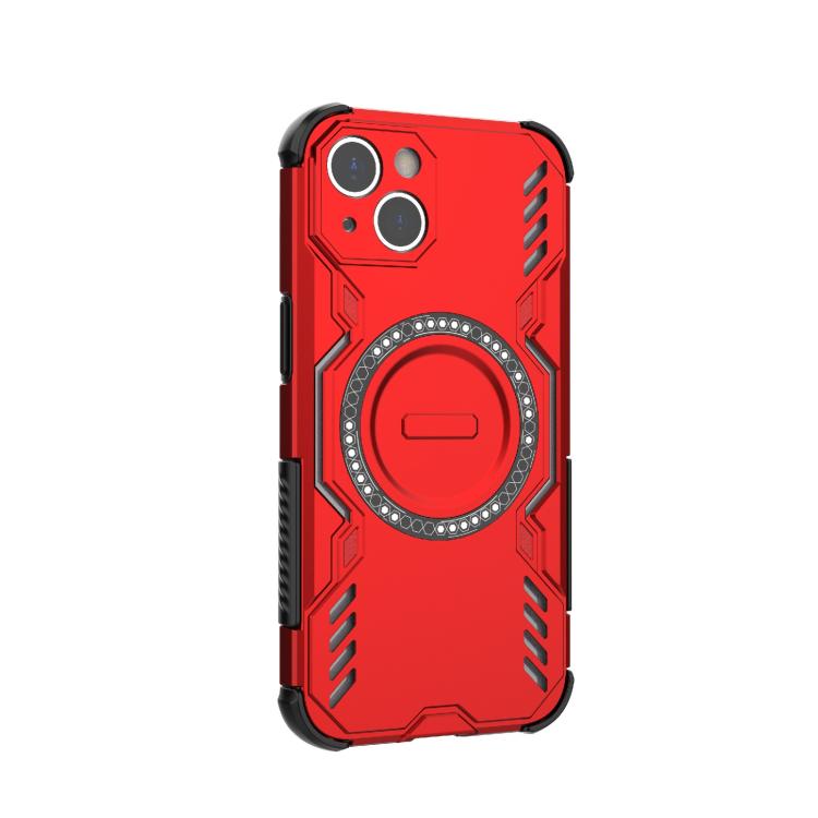 For iPhone 13 Butterfly Armor MagSafe Magnetic Ring Shockproof Phone Case