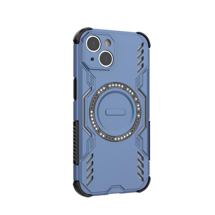 For iPhone 14 Butterfly Armor MagSafe Magnetic Ring Shockproof Phone Case