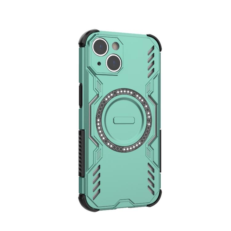For iPhone 14 Butterfly Armor MagSafe Magnetic Ring Shockproof Phone Case