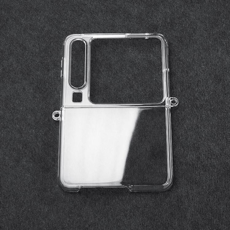 For Huawei Pura X PC Transparent Side Buckle Shockproof Phone Case