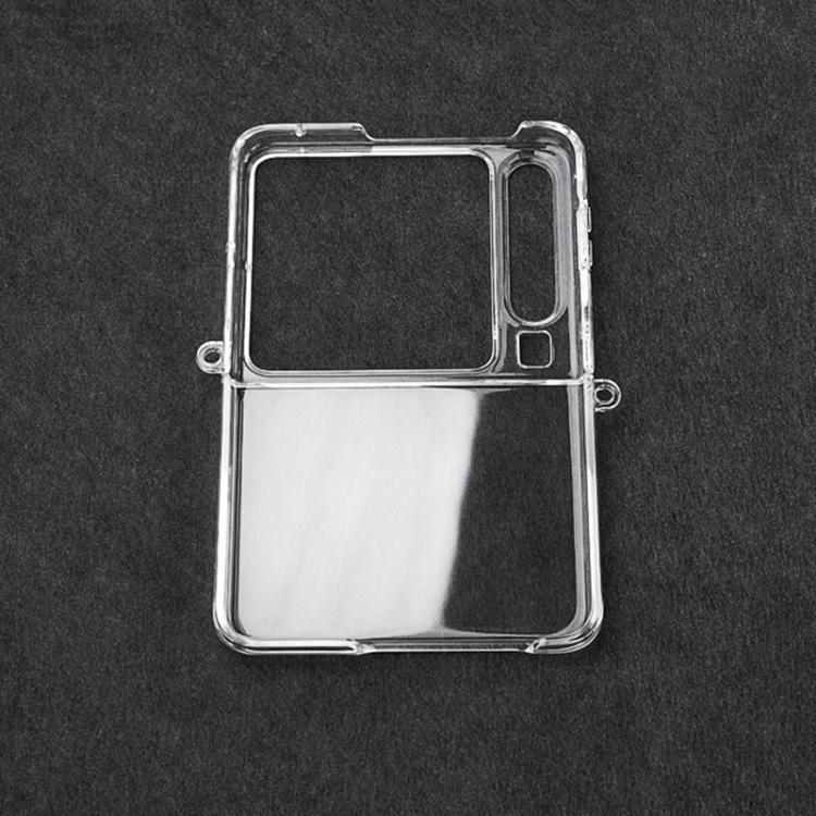 For Huawei Pura X PC Transparent Side Buckle Shockproof Phone Case