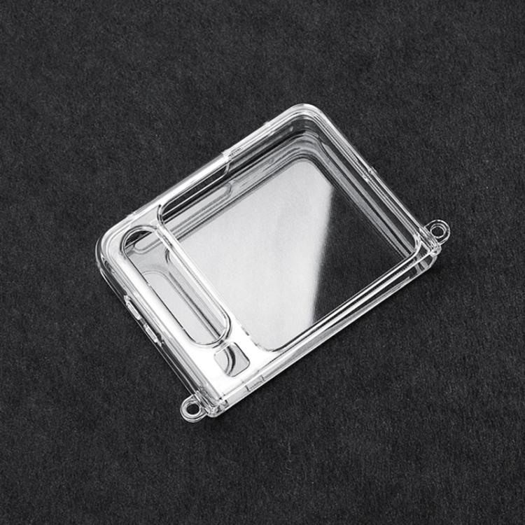 For Huawei Pura X PC Transparent Side Buckle Shockproof Phone Case