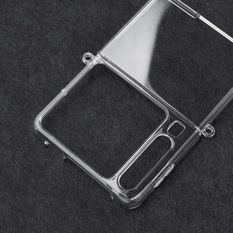 For Huawei Pura X PC Transparent Side Buckle Shockproof Phone Case
