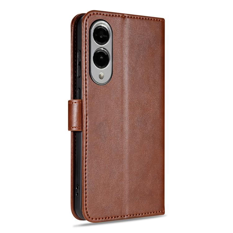 For Samsung Galaxy S25 Edge 5G AZNS Sheepskin Texture Flip Leather Phone Case