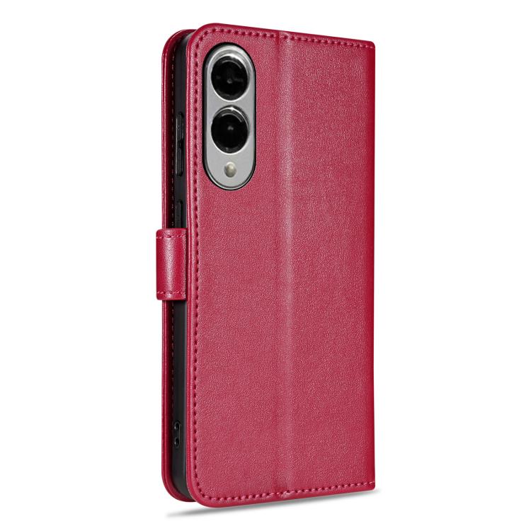 For Samsung Galaxy S25 Edge 5G AZNS Sheepskin Texture Flip Leather Phone Case