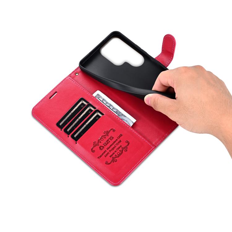 For Samsung Galaxy S24 Ultra 5G AZNS Sheepskin Texture Flip Leather Phone Case