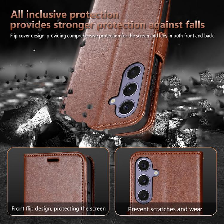 For Samsung Galaxy S23 FE 5G AZNS Sheepskin Texture Flip Leather Phone Case