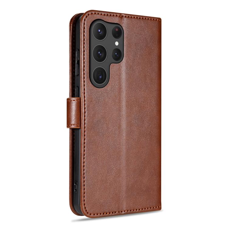 For Samsung Galaxy S23 Ultra 5G AZNS Sheepskin Texture Flip Leather Phone Case
