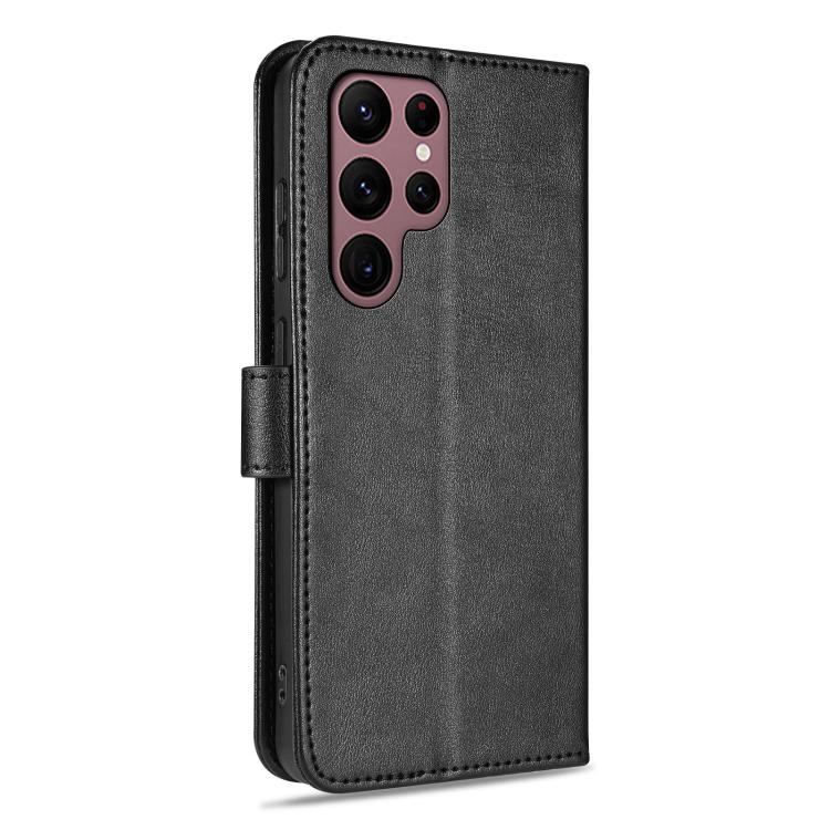 For Samsung Galaxy S22 Ultra 5G AZNS Sheepskin Texture Flip Leather Phone Case