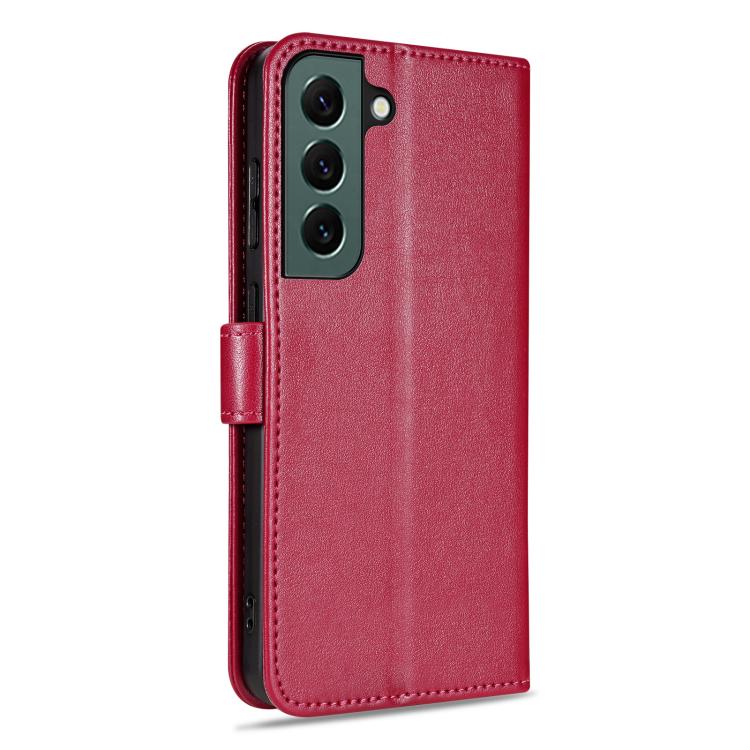 For Samsung Galaxy S22+ 5G AZNS Sheepskin Texture Flip Leather Phone Case