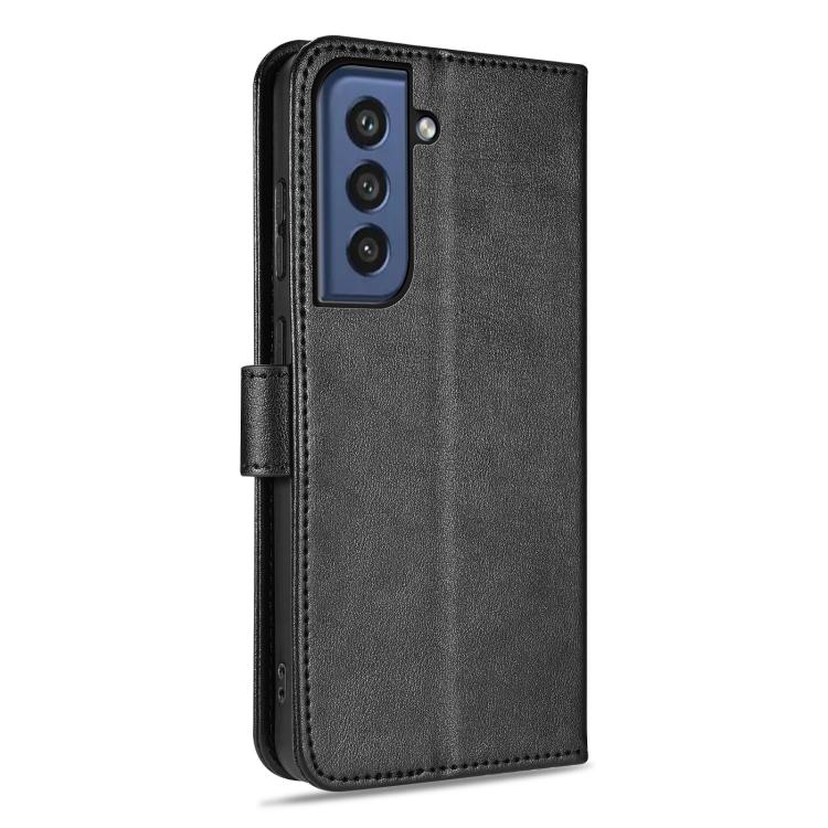 For Samsung Galaxy S21 FE 5G AZNS Sheepskin Texture Flip Leather Phone Case