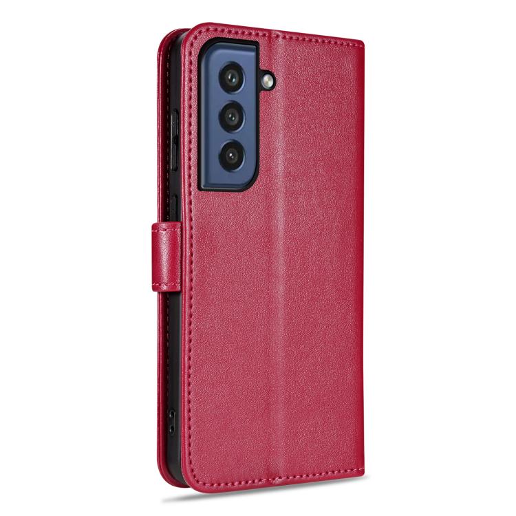 For Samsung Galaxy S21 FE 5G AZNS Sheepskin Texture Flip Leather Phone Case