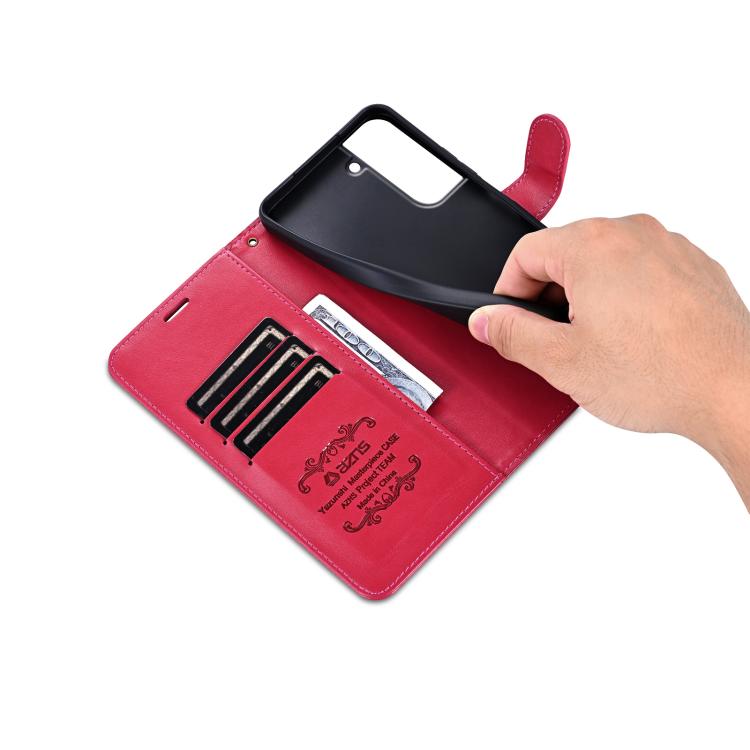 For Samsung Galaxy S21 FE 5G AZNS Sheepskin Texture Flip Leather Phone Case