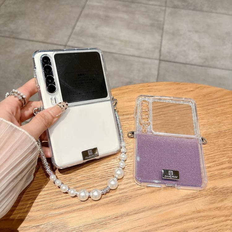 For Huawei Pura X TPU Side Buckle Glitter Portable Style Phone Case