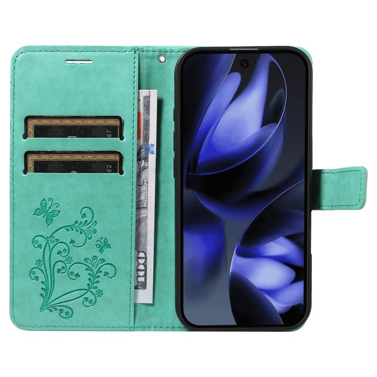 For Google Pixel 10 Global 3D Butterfly Embossed Pattern Flip Leather Phone Case
