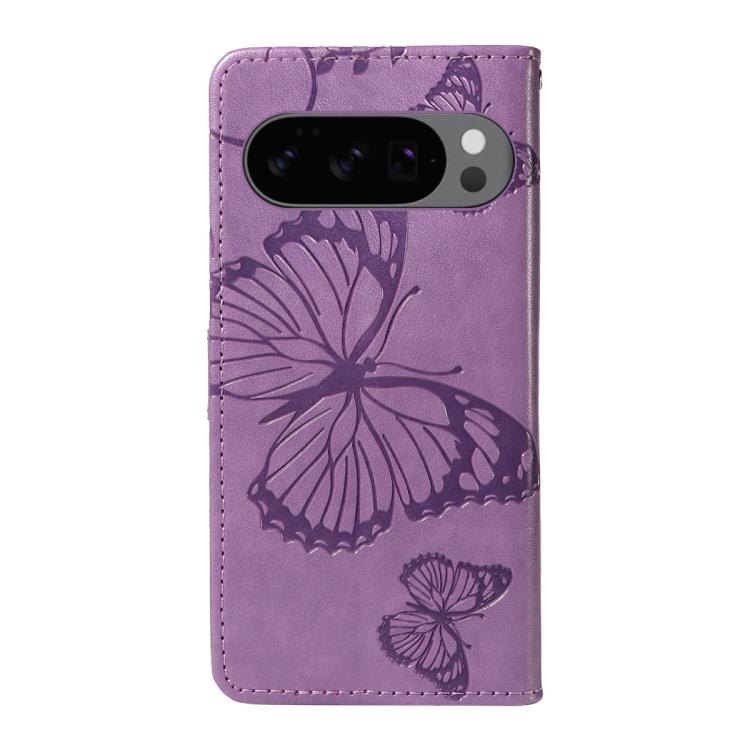 For Google Pixel 10 Global 3D Butterfly Embossed Pattern Flip Leather Phone Case