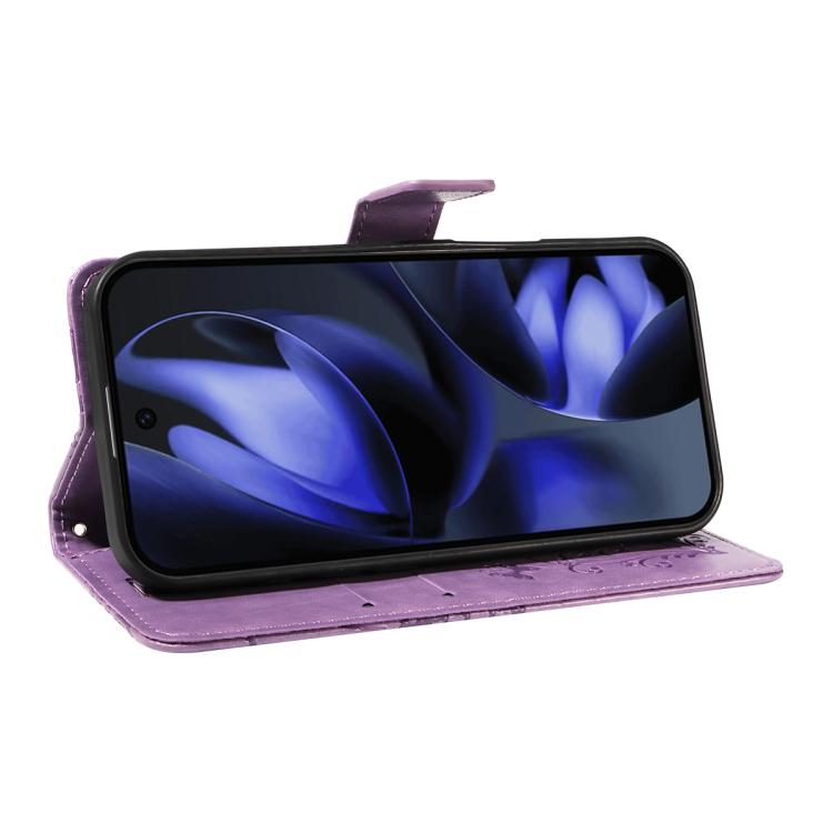 For Google Pixel 10 Global 3D Butterfly Embossed Pattern Flip Leather Phone Case