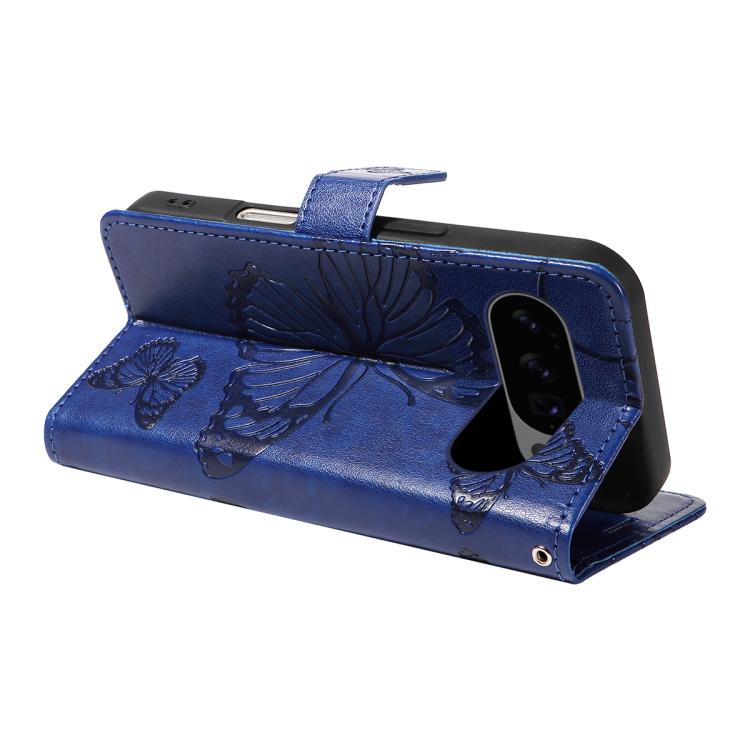 For Google Pixel 10 Global 3D Butterfly Embossed Pattern Flip Leather Phone Case