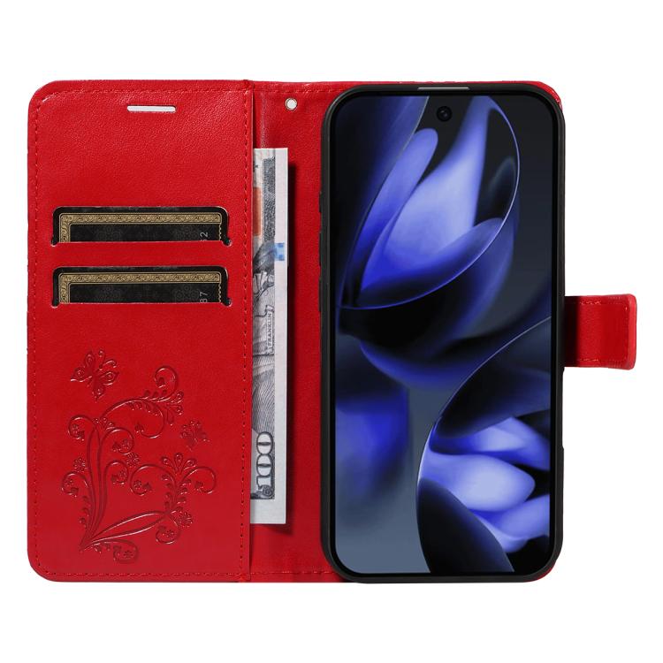 For Google Pixel 10 Global 3D Butterfly Embossed Pattern Flip Leather Phone Case