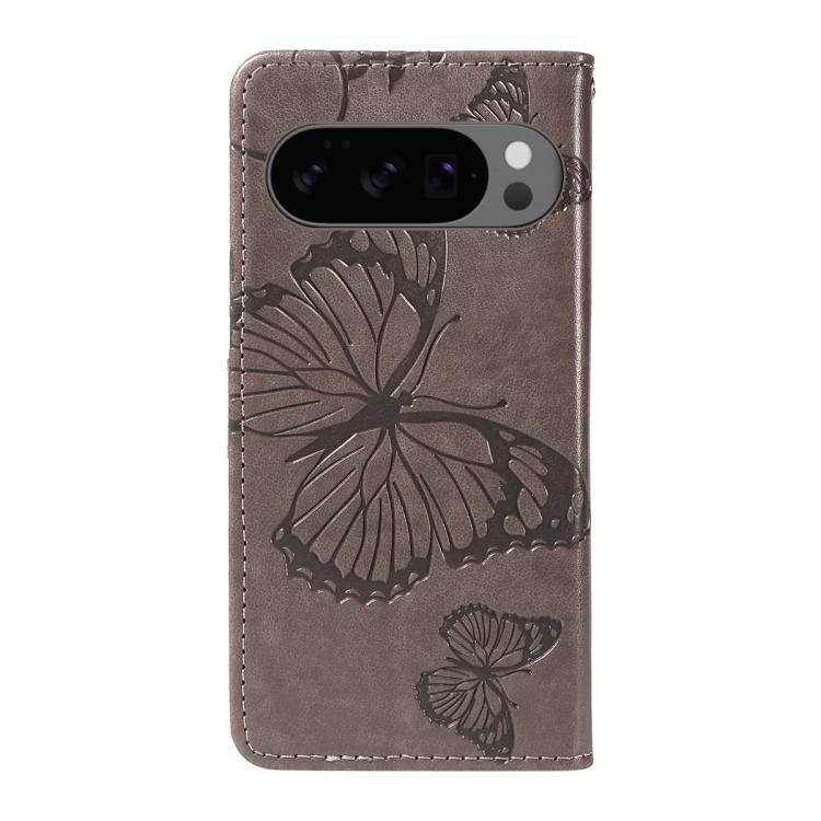 For Google Pixel 10 Global 3D Butterfly Embossed Pattern Flip Leather Phone Case