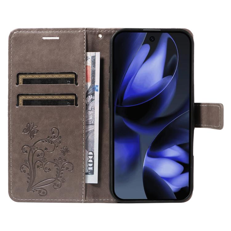 For Google Pixel 10 Global 3D Butterfly Embossed Pattern Flip Leather Phone Case
