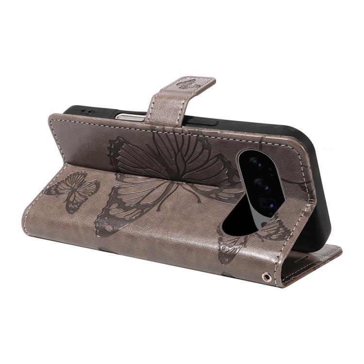 For Google Pixel 10 Global 3D Butterfly Embossed Pattern Flip Leather Phone Case