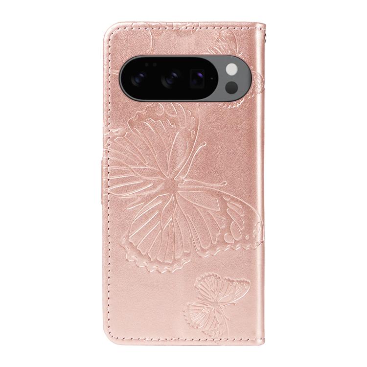 For Google Pixel 10 Global 3D Butterfly Embossed Pattern Flip Leather Phone Case