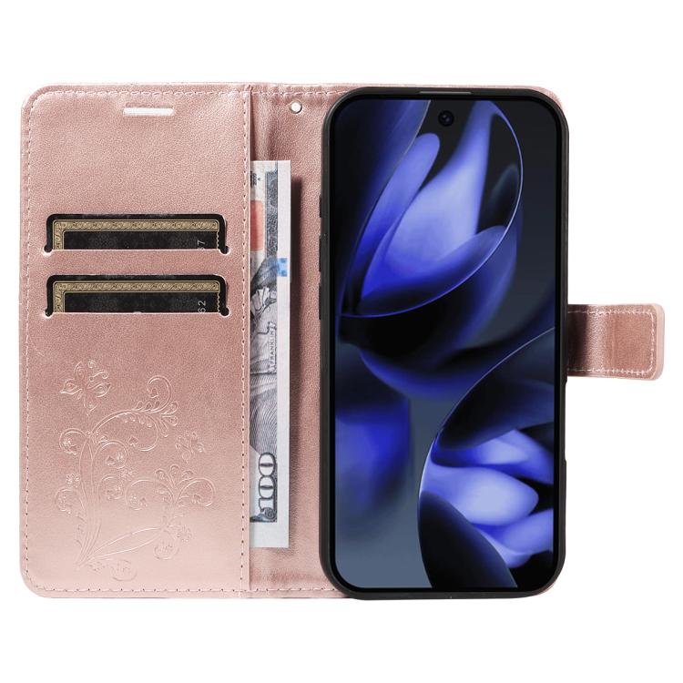 For Google Pixel 10 Global 3D Butterfly Embossed Pattern Flip Leather Phone Case