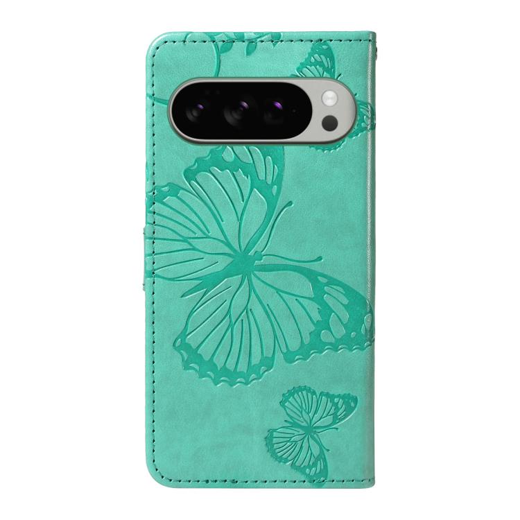 For Google Pixel 10 Pro XL Global 3D Butterfly Embossed Pattern Flip Leather Phone Case