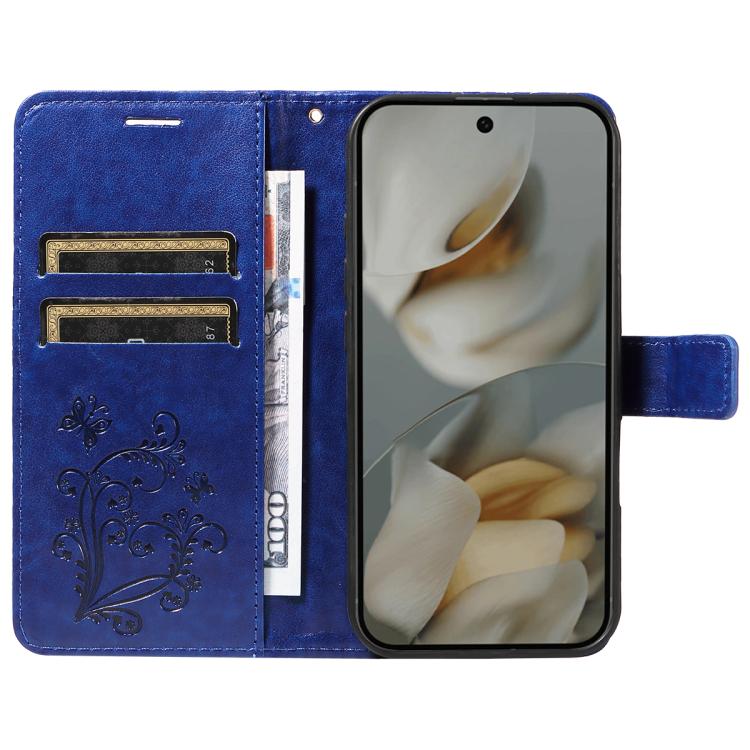 For Google Pixel 10 Pro XL Global 3D Butterfly Embossed Pattern Flip Leather Phone Case