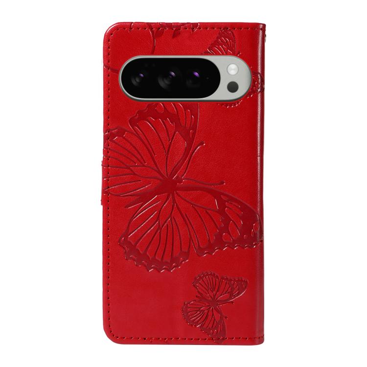 For Google Pixel 10 Pro XL Global 3D Butterfly Embossed Pattern Flip Leather Phone Case