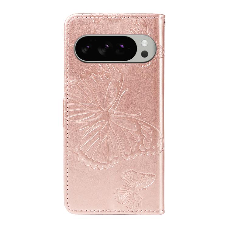 For Google Pixel 10 Pro XL Global 3D Butterfly Embossed Pattern Flip Leather Phone Case