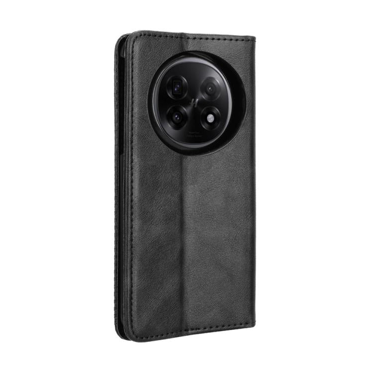 For OPPO Find N5 Magnetic Buckle Retro Texture Leather Phone Case