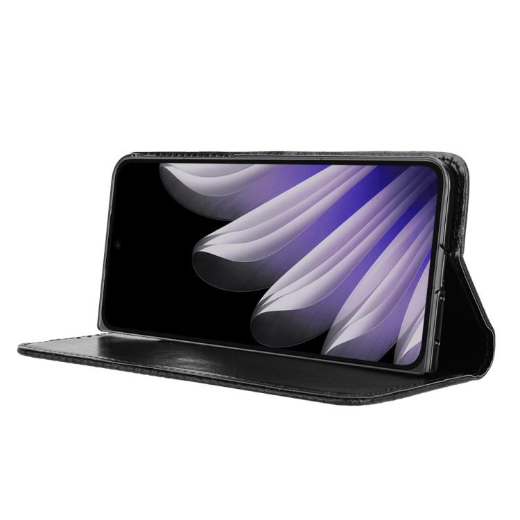 For OPPO Find N5 Magnetic Buckle Retro Texture Leather Phone Case