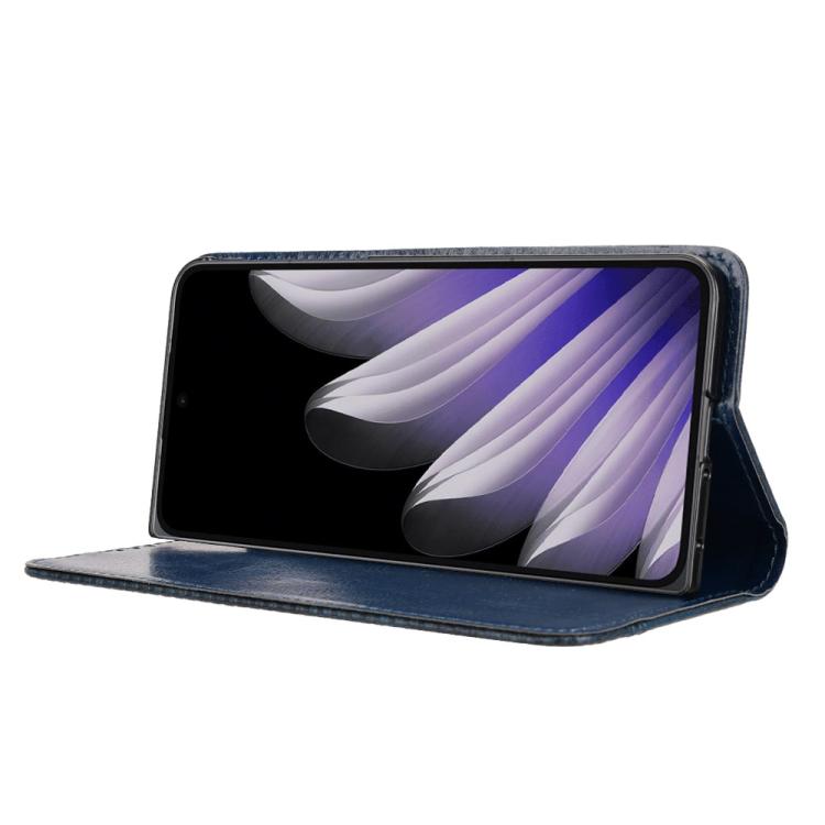 For OPPO Find N5 Magnetic Buckle Retro Texture Leather Phone Case