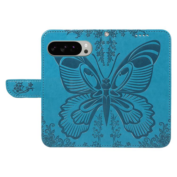 For Google Pixel 10 Pro XL 5G Global Swallowtail Butterfly Embossed Leather Phone Case