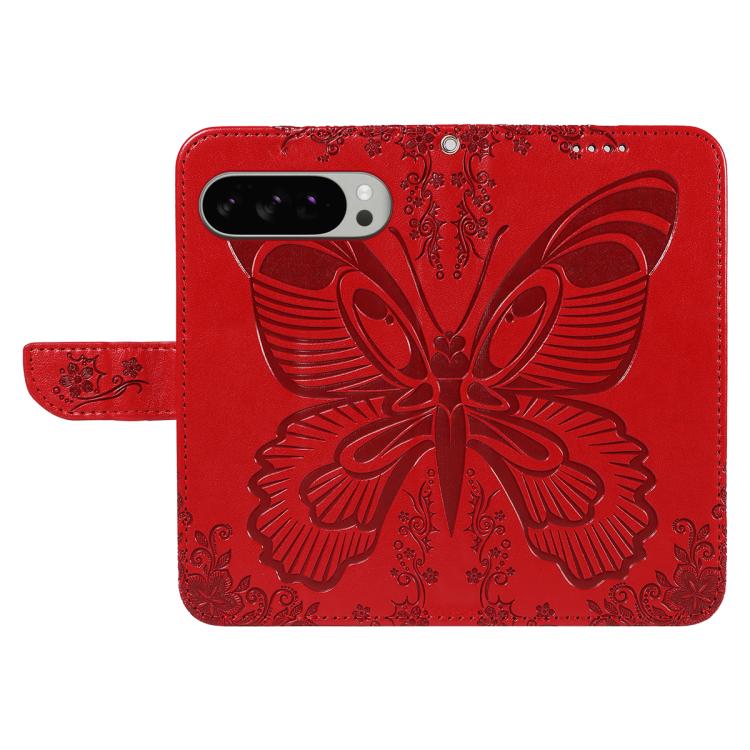 For Google Pixel 10 Pro XL 5G Global Swallowtail Butterfly Embossed Leather Phone Case