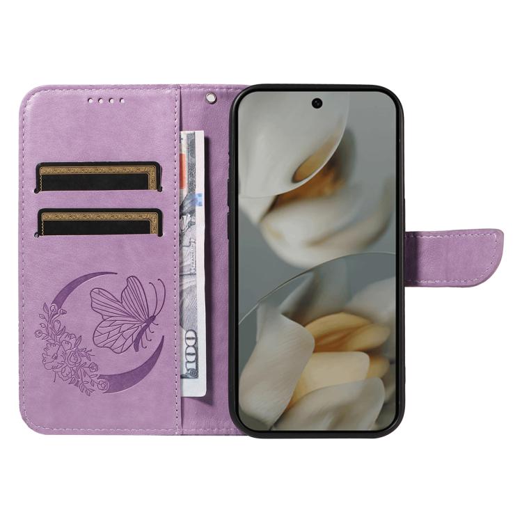 For Google Pixel 10 Pro XL 5G Global Swallowtail Butterfly Embossed Leather Phone Case