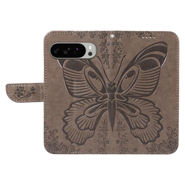 For Google Pixel 10 Pro XL 5G Global Swallowtail Butterfly Embossed Leather Phone Case