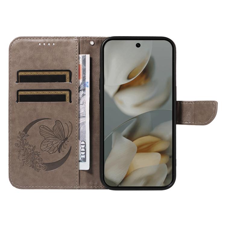 For Google Pixel 10 Pro XL 5G Global Swallowtail Butterfly Embossed Leather Phone Case