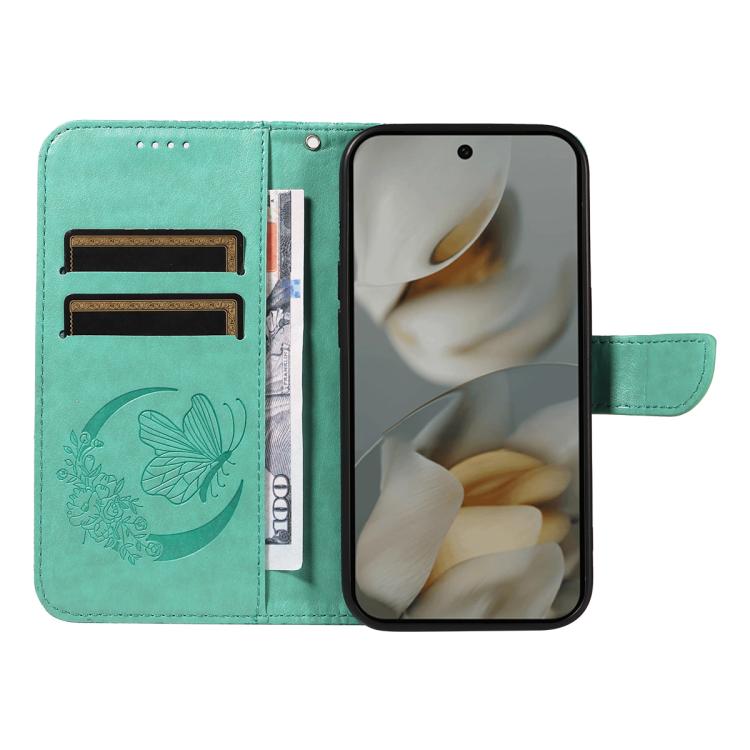 For Google Pixel 10 Pro XL 5G Global Swallowtail Butterfly Embossed Leather Phone Case