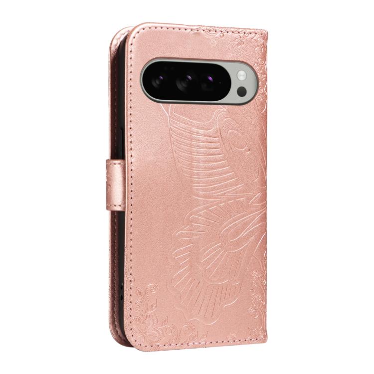 For Google Pixel 10 Pro XL 5G Global Swallowtail Butterfly Embossed Leather Phone Case
